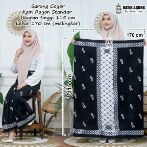 Sarung Motif Pita Remaja Wanita | Sarung Gloyot/Rayon Standar Murah