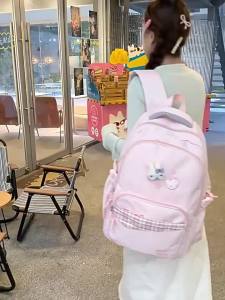 AE New cute backpack for female elementary school students large-capacity lightweight Korean-style college-style travel backpack for middle and high school students