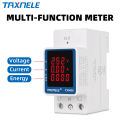 Din Rail Electricity Digital Meter Power Energy Voltmeter Ammeter kWh Reset Voltage Current Monitor AC 80V~270V 110V 230V. 