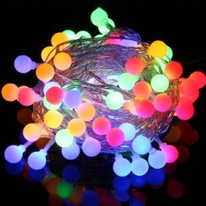 Abenkle Fairy Globe String Lights Decorative Lights for Indoor Outdoor Patio Garden Home Bedroom Party Holiday Halloween Christams Decor(Battery is not include)