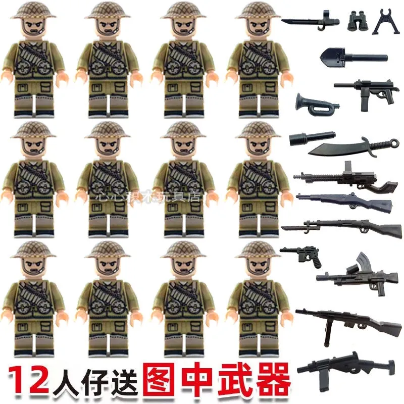 Lego army compatible toy ww2 sale camouflage cloth world war 2