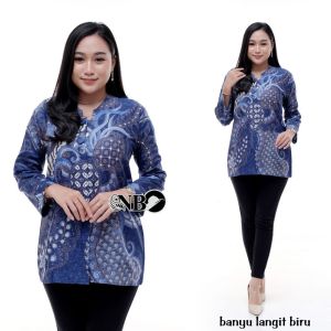 Batik Couple Terbaru 2023 Baju Kerja Seragam Kantor Batik Modern Motif Banyulangit