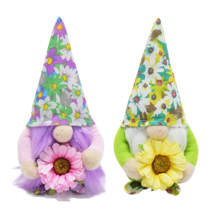 Handcraft Holiday Gnomes Dolls Featurings Spring Flowers for Parties and Seasonal Decorations Holiday Homes Display