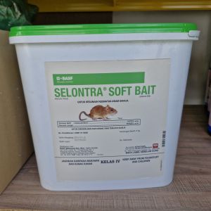 BASF Selontra Soft Bait 5KG - Racun Tikus Profesional Cholecalciferol | Umpan lembut berkualiti tinggi dengan formula berkesan untuk kawalan populasi tikus di ladang kilang dan rumah. Bertindak pantas dalam beberapa hari.