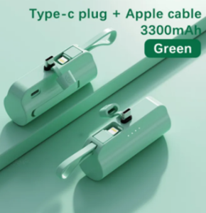 Sạc dự phòng mini cầm tay 5000mAhpin sạc dự phòng tích hợp sạc 2 thiết bị cùng lúcgiá đỡ sạc dự phòng tiện dụng