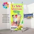 Cetak Spanduk Banner Es Teler Creamy Sultan MMT Spanduk Custom 60x160. 