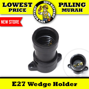 E27 Wedge Holder For Indoor Outdoor Surface Mount Light Socket Bulb Holder
