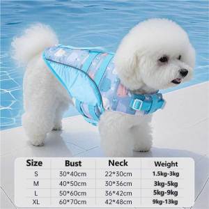 Teekland Dog Life Jacket Pet Safety Vest for Swimming & Boating Life Jacket with Floatation Dog Lifesavers Swimsuits for Small Medium Large Dogs