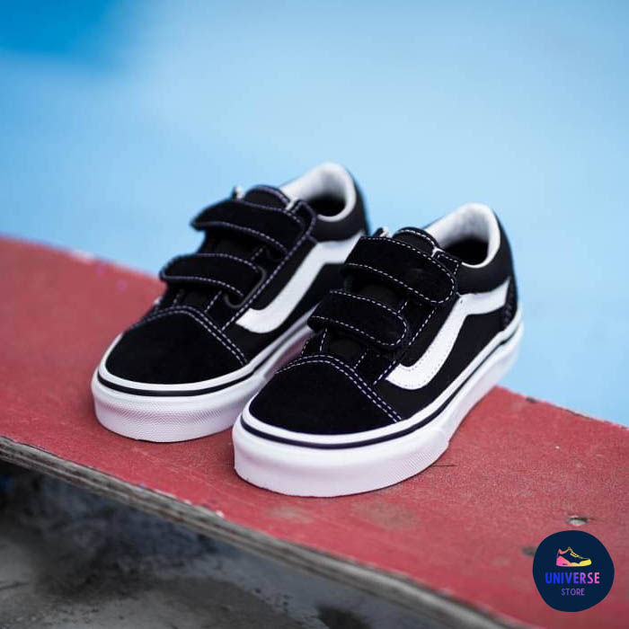 ของแท้ ส่งไว จากไทย] รองเท้าเด็ก VANS KIDS OLD SKOOL V- BLACK/TRUE