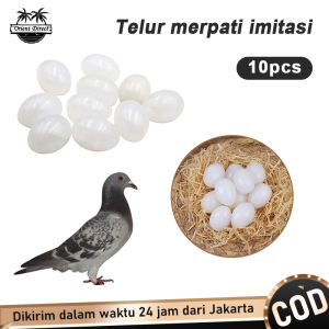 10 pcs Telur Palsu Burung Merpati Imitasi Telur Mainan Burung Merpati / Fake Pigeon EggDummy Egg
