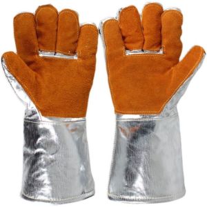 Sarung Tangan 1000c Safety Glove Anti Panas Api Alumunium Cutting