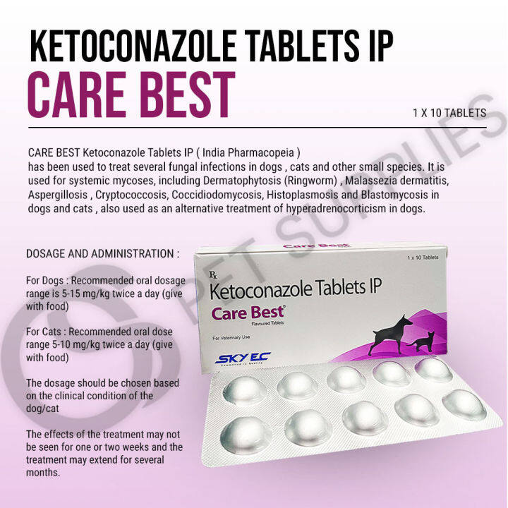 PETSCHOICE10 Tablets Ketoconazole Tablets IP Care Best Flavoured