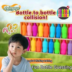 Aoduoyaya Bottle Guessing Game Drink Bottle Color Sorting  Memory Training Game Memory Pairing Educational Toy