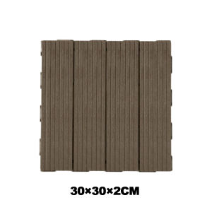[SG Seller] 30*30*2CM Decking Tiles Home DIY Floorings Garden Outdoor Bathroom Balcony Artificial Wood Tiles