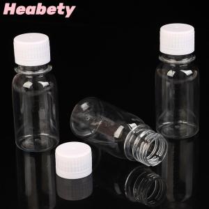 Heabety 5Pcs 60ML Small Plastic Bottles Ginger Bottles With Caps Mini Juice Bottles Reusable Liquid Bottle Container Leak Proof