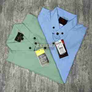 2PCS 50 RIBU | Kemeja Pria Lengan Pendek Polos Soft Katun Nyaman Di Pakai