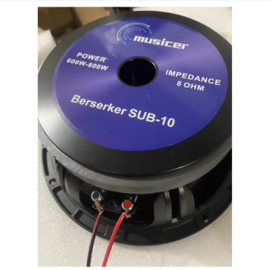 MUSICER Berserker SUB-10 600-800W 10 Inch Professional Sub Bass Speaker(Aluminum Basin Stand)
