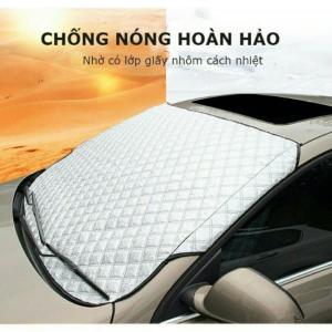 Bạt phủ kính lái ô tô 4 lớp phủ tráng nhôm cao cấp chống nắng chống gió