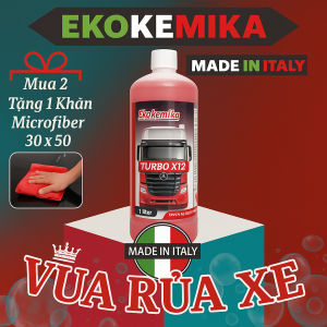 Dung Dịch Rửa Xe Không Chạm Ekokemika Turbo X12 1L Sạch Nhanh Xe Tải Xe Khách Xe Công Trình Cực Bẩn Phukienprocare