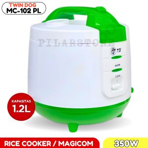 Mejikom 1.2 Liter magic com | Penanak Nasi Anti Lengket | 3 in 1 Menanak Menghangatkan dan Mengukus TD MC-102 PL