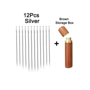 12pcs Blind Needle Elderly Needle-side Hole Hand Household Stainless Steel Sewing Needless Threading Apparel Sewing DIY