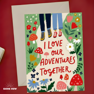 I Love Our Adventures Together Card Cute Sweet Love Romantic Greeting Card Gift Sweet Adventure Couple Greeting Card