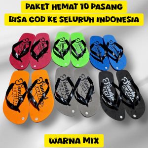 kamiliku PAKET USAHA PAKET HEMAT 10 pasang dan 1kodi(20 pasang) sandal jepit pria spons SANDAL WUDHU