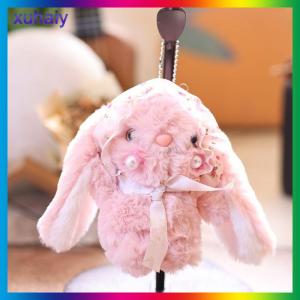 xuhaiy Cute Bunny Plush Toy Cartoon Stuffed Bunny Doll Keychain Lovely Bag Pendant Backpack Hanging Decoration Birthday Gifts