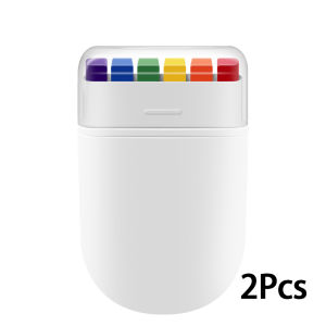 6-Color Rainbow Face Paint Crayon Pride Makeup for LGBTQ Celebrations & Festivals (2pcs)