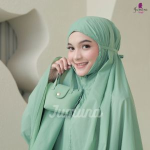 (FREE SEJADAH ) Mukena Mini 2In1 Parasut Premium Korea Zetta Daily Ibu Kost