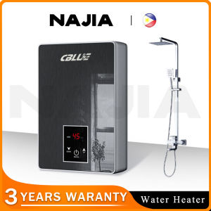 NAJIA Instant Hot Water Heater LED Display 200V Self Modulating Water Heater 6500W Shower Heater
