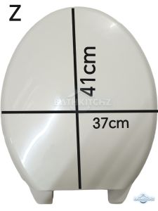 BATHKITCHZ Toilet Seat Cover With Screw 7 Colors Toilet Bowl Cover Jamban Duduk Penutup Tandas Duduk