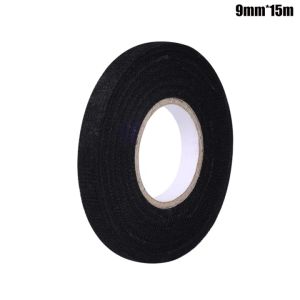 15M Heat-resistant Adhesive Cloth Tape for Car Cable Harness Wiring Loom Protection Electrical Tape Flame Retardant Fabric Tape