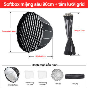 Đèn Chụp Softbox Bát Giác BK0929 Công Suất 150W - Phụ Kiện Studio Chuyên Nghiệp