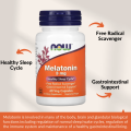 Now Foods, Melatonin, Sleep Aid, Sleep Well, Sleep Supplement, Sleep Pill, 3 mg, 60 Capsules. 