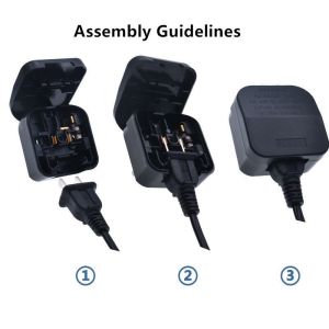 UK Converter With Fuse US Japan China 2 Flat Parallel Pin Plug To Singapore Msia HK Socket Power Adapter Full Copper