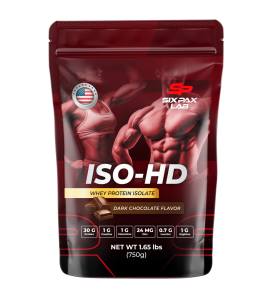 SixPaxLab ISO-HD โปรตีนสูง ISO 30g รสช็อคโกแลต สำหรับสร้างกล้ามเนื้อ ส่งฟรี มีเก็บปลายทาง