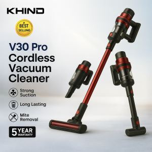 KHIND Cordless Vacuum Cleaner Wireless Vacuum Portable Anti Dust Mite