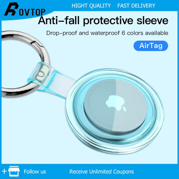 Rovtop For Apples Airtags Luxury Leather Protector For Airtag Locator ...