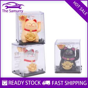 Samurry ✨Hot Sale✨ แมวนำโชคทำจากพลังงานแสงอาทิตย์สำหรับตกแต่งบ้านสำนักงานเครื่องประดับรถยนต์ของขวัญวันเกิด