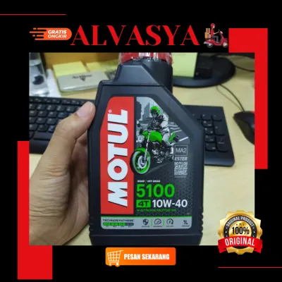 Oli Motul 5100 Sae 10w40 Original Oli Motor Ninja 250 R25 R15 MX Fu Motul Exter M2 5100 4T 10W40 1 Liter