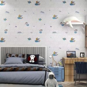 Big Size 3D Foam Wall Sticker for Bedroom Ceiling DIY Design Decorative Tile Waterproof Self Adhesive