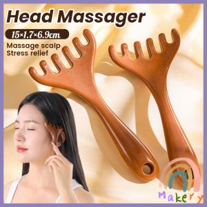 Makery 6-Claws Head Massager Meridian Dredging Head Scalp Massager Scraper Massage Comb
