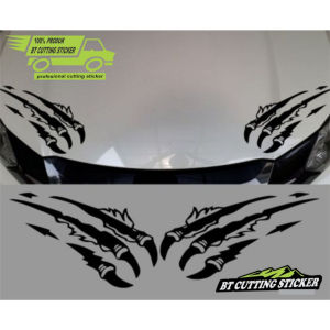 sticker mobil sticker kap mobil model cakar sticker mobil sticker kap bemper depan sticker cakar
