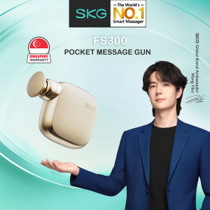 SKG FS300 Pocket Massage Gun On-The-Go Muscle Relief Quite Compact and Lightweight 4 Speed Easy Use