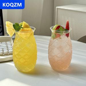 [COD] KOQZM 480ml dứa hình ly cocktail sáng tạo uống cốc trong suốt nước Thủy Tinh Rượu vang đỏ ly thủy tinh cho nhà bar bên