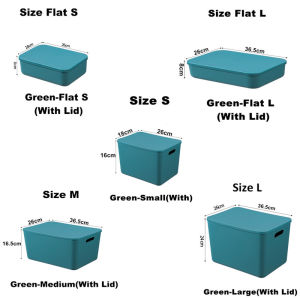 COLOGO 🥇 Ready stock Muji Storage Box with Lid Document Sundries Cosmetic Storage Organizer with Lid