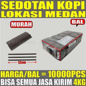 Sedotan Kopi 10.000pcs Per Bal Plastik Murah Pipih Stirrer Medan