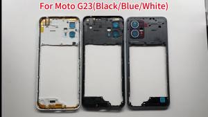 Vỏ khung giữa mới kèm linh kiện sửa chữa ống kính camera sau cho Motorola Moto G04 G23 G34 G53 G54 G62 G72 G73