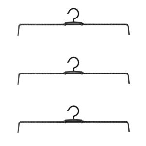 LFPLYQ 3pcs Stretchable Stainless Steel Spring Clothes Hanger Storage Multifunctional Skirts Jeans Hanger Non-Slip Prevent Trousers Falling Clothes Drying Rack Closet Storage